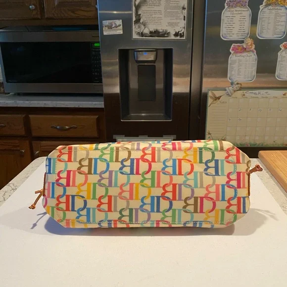 Dooney & Bourke Multicolor Monogram Leather Canvas Coated Tote - Picture 6 of 6